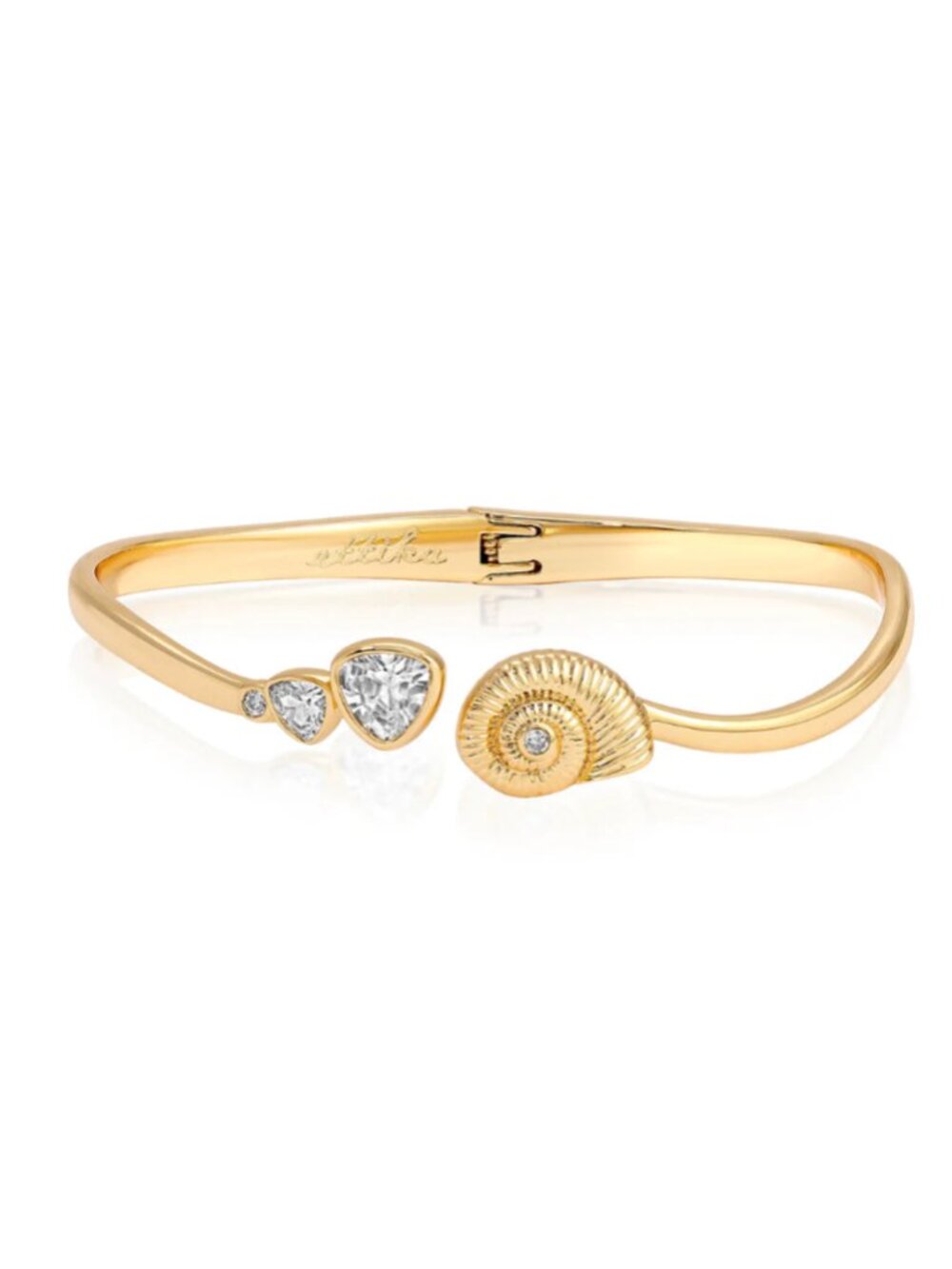Ettika - Golden Nautilus Shell Cuff Bracelet